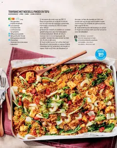 TRAYBAKE MET NOEDELS, PAKSOI EN TOFU, Hoofdgerecht met noedels, paksoi en tofu - Voorbeeld van een folder van Albert Heijn, geldig van 06.10.2025 | Pagina: 24