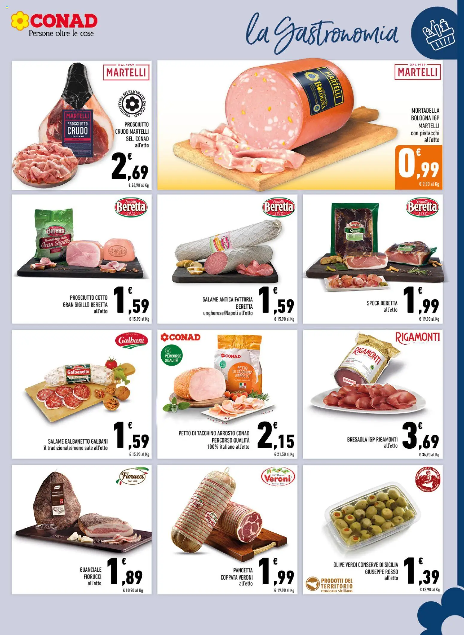 Volantino Conad del 02.01.2026 | Pagina: 5 | Prodotti: Speck, Prosciutto Cotto, Tacchino, Pistacchi