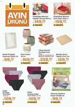 20.11.2025 tarihinden itibaren geçerli olan Migros kataloğu önizlemesi | Sayfa: 118 | Ürünler: Kutu, Külot, Tepsi