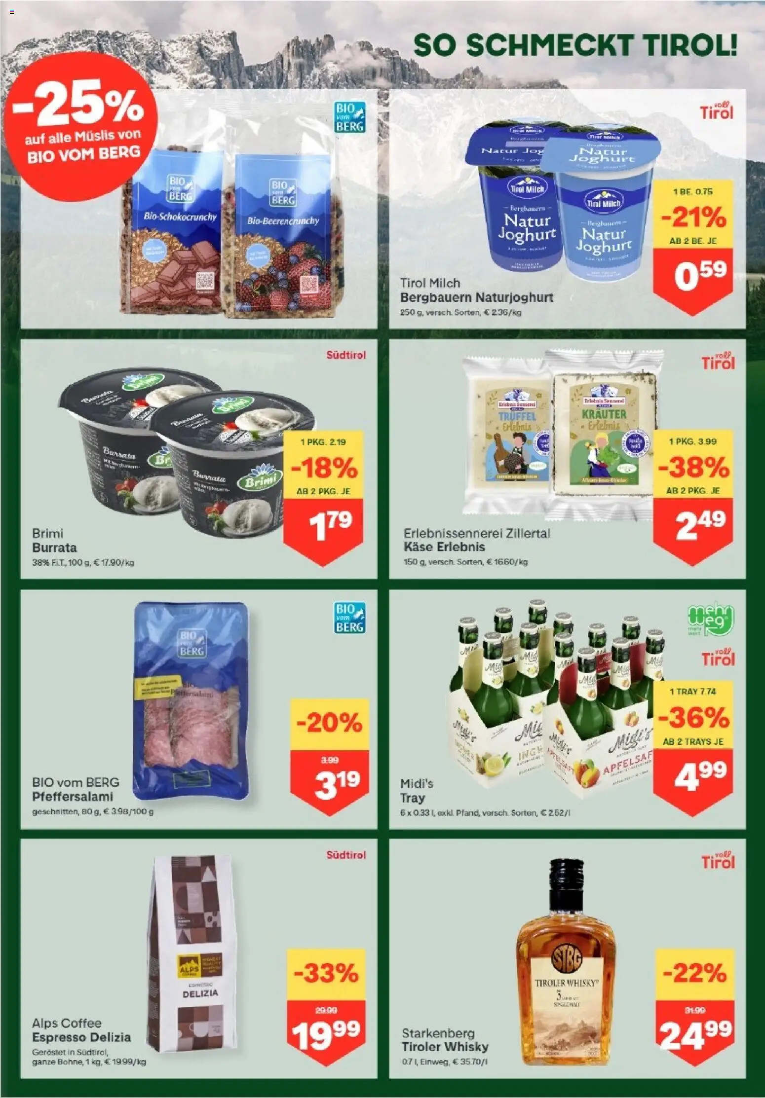 MPREIS Hohenems gültig ab 09.04.2026 | Seite: 7 | Produkte: Milch, Käse, Joghurt