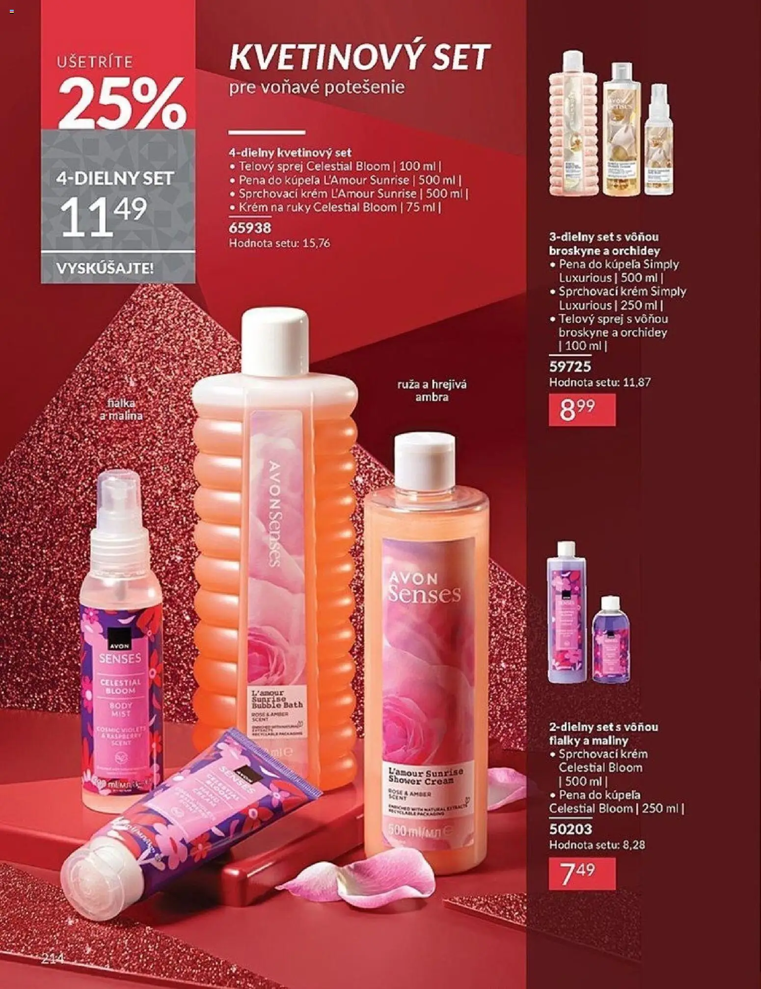 Nové Avon akcie – leták je platný od 01.11.2025 | Strana: 214 | Produkty: Krém na ruky, Pena do kúpeľa, Krém, Broskyne