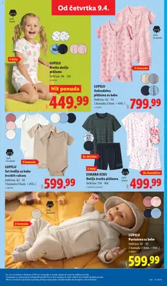LUPILU Kratka dečija pidžama, Kratka dečija pidžama, veličine: 98-128 - pregled Lidl kataloga - važi od 09.04.2026 | Strana: 89 | Proizvode: Pantalone, Pidžama