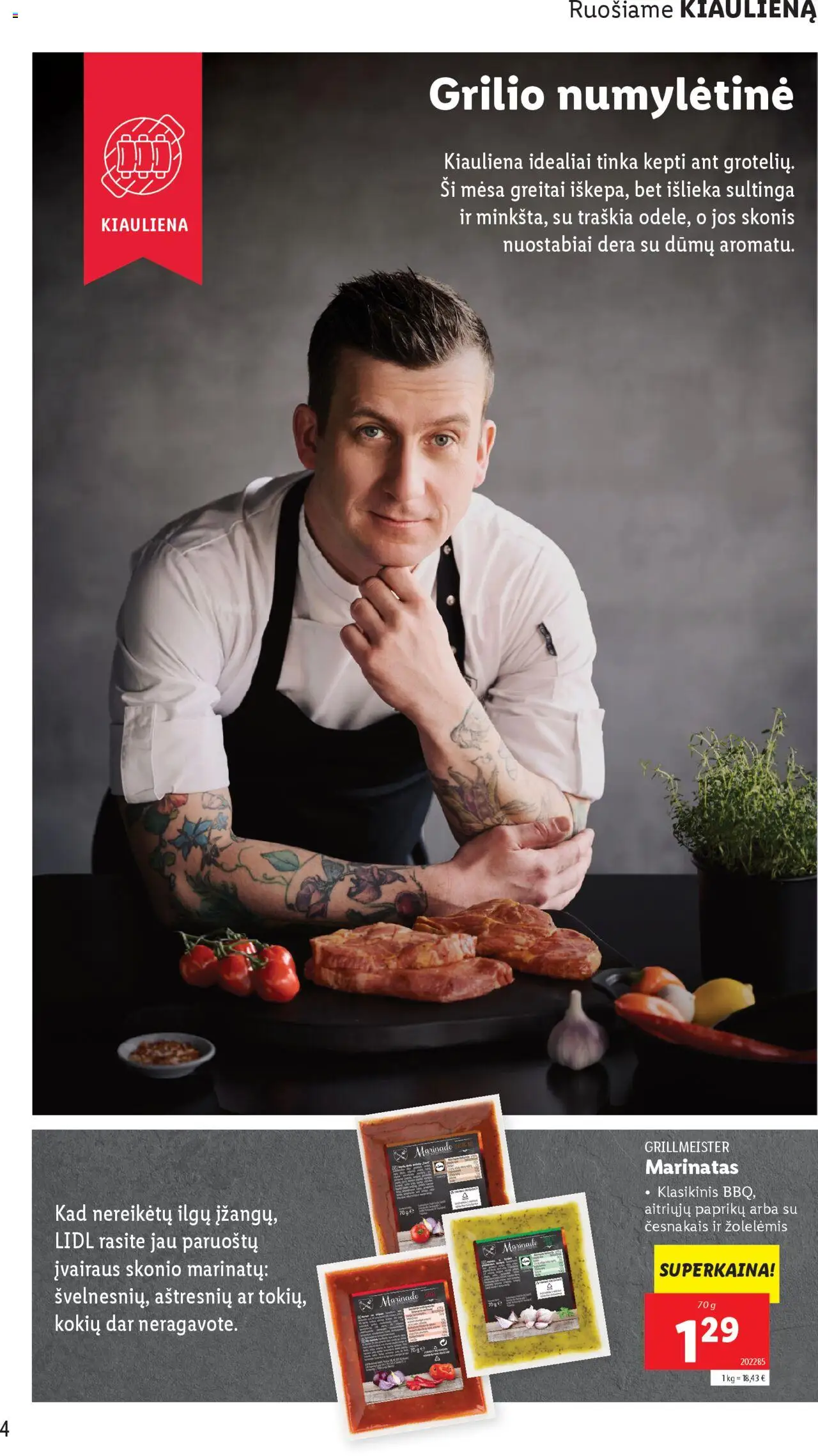 LIDL leidinys Grill & Fun│galioja nuo 21.04.2025 | Puslapis: 4 | Prekių: Kiauliena