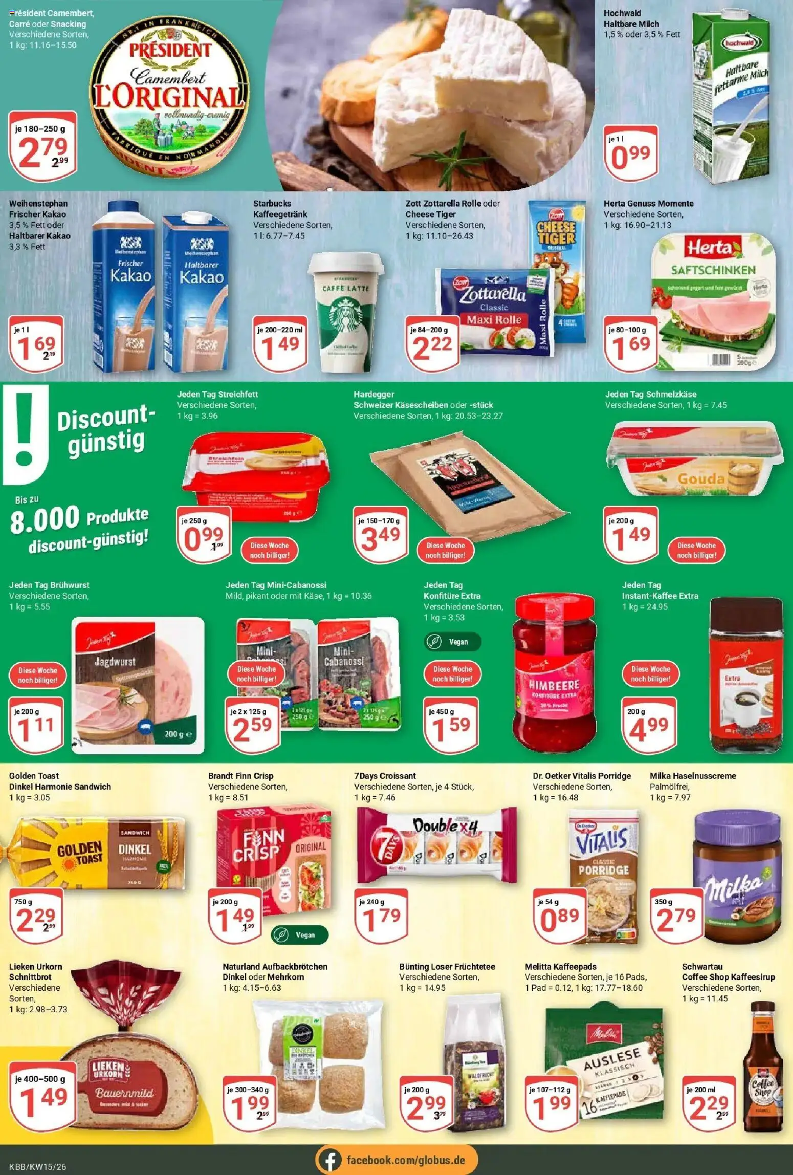 Globus prospekt Koblenz-Bubenheim	 – gültig ab 07.04.2026 | Seite: 10 | Produkte: Melitta, Milch, Starbucks, Milka