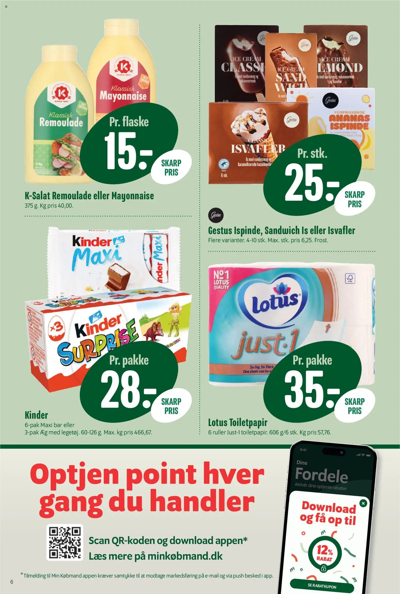 Min Købmand tilbudsavis – gyldig fra 07.04.2026 | Side: 6 | Produkter: Ananas, Løg, Remoulade, Isvafler