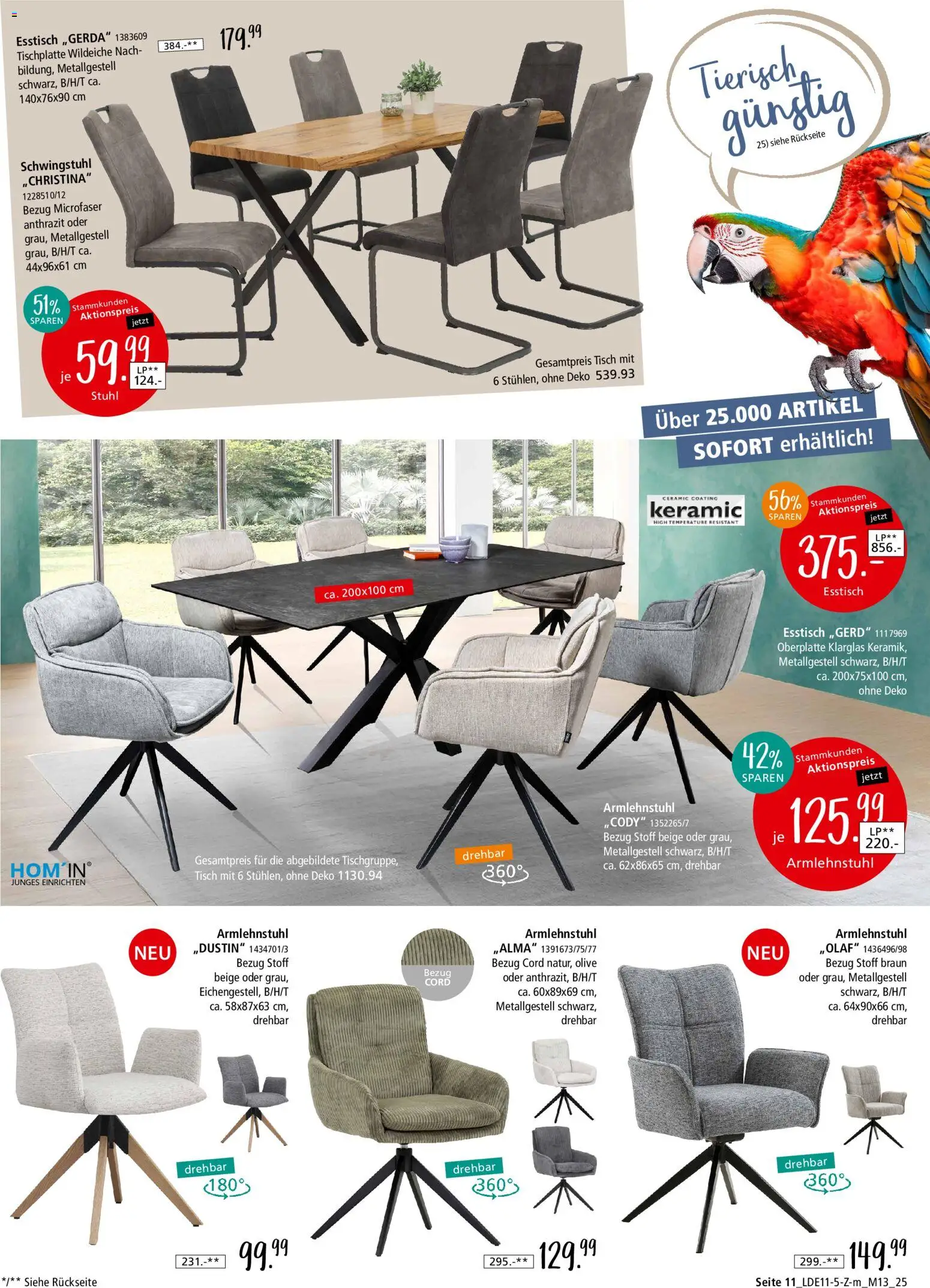 Zurbrüggen Z2-Junges Wohnen – gültig ab 08.11.2025 | Seite: 19 | Produkte: Esstisch, Tisch