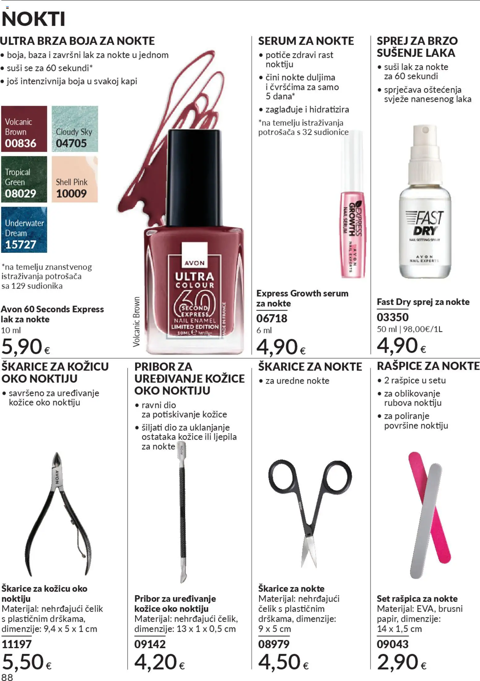 Avon katalog | vrijedi od 01.12.2025 | Stranica: 92 | Proizvodi: Lak za nokte, Kozice
