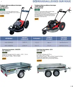 Gamm vert - Prévisualisation de Gamm vert catalogue valide à partir de 05.03.2025 | Page: 31 | Produits: Débroussailleuse, Tondeuse, Remorque, Roue jockey