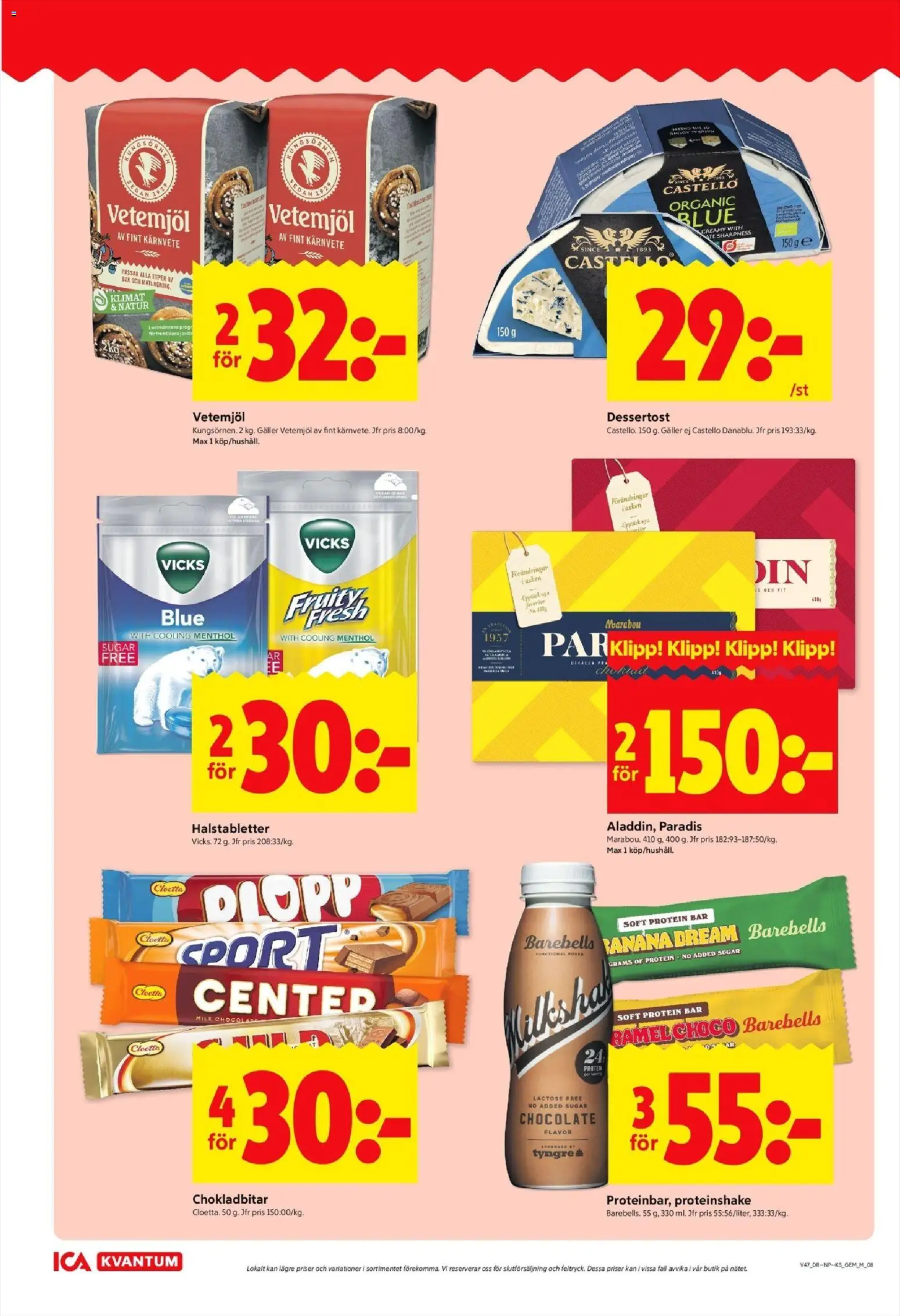 ICA Kvantum reklamblad aktuell från 17.11.2025 | Sida: 7 | Produkter: Halstabletter, Galler