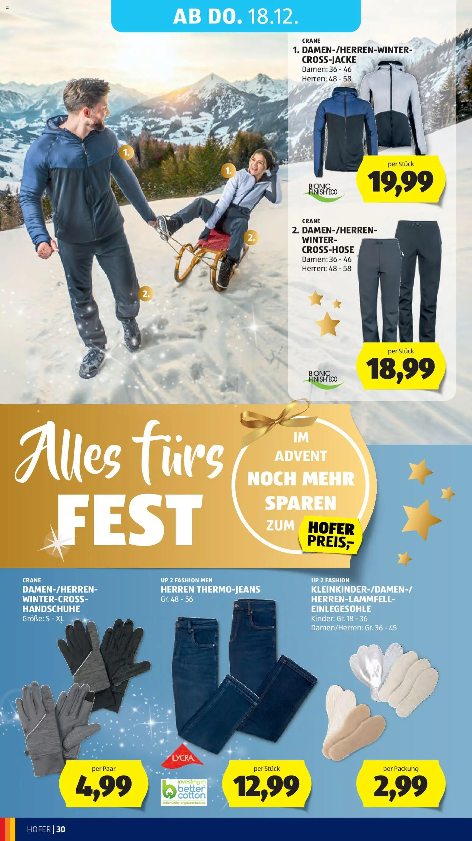 Hofer AT akciós ujság - amely érvényes a következő dátumtól: 12.12.2025 | Oldal: 42