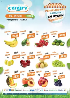 09.10.2025 tarihinden itibaren geçerli olan Çağrı Market kataloğu önizlemesi