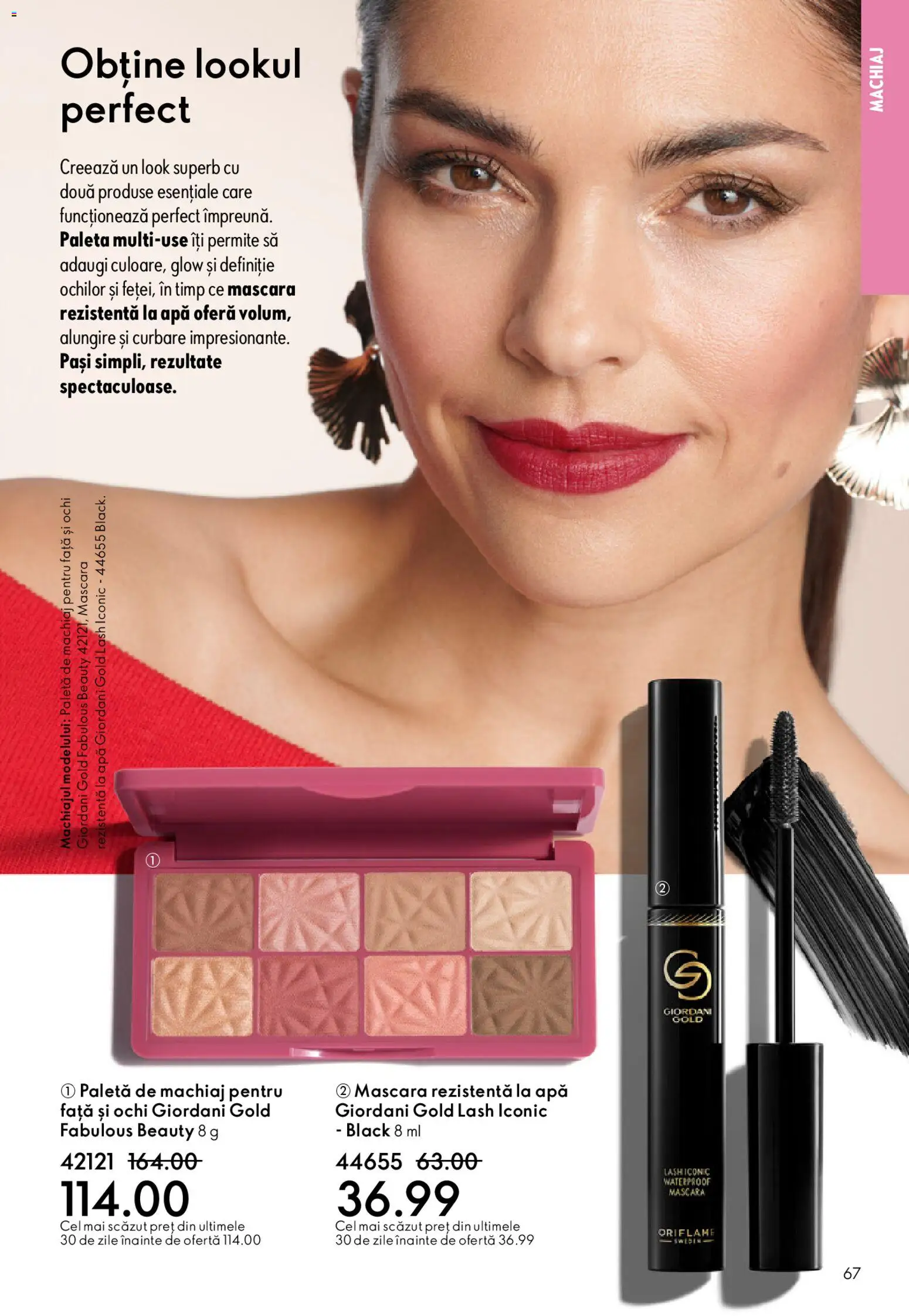 Noul catalog Oriflame – valabil de la 27.05.2026 | Pagină: 67 | Produse: Machiaj, Mascara, Apă