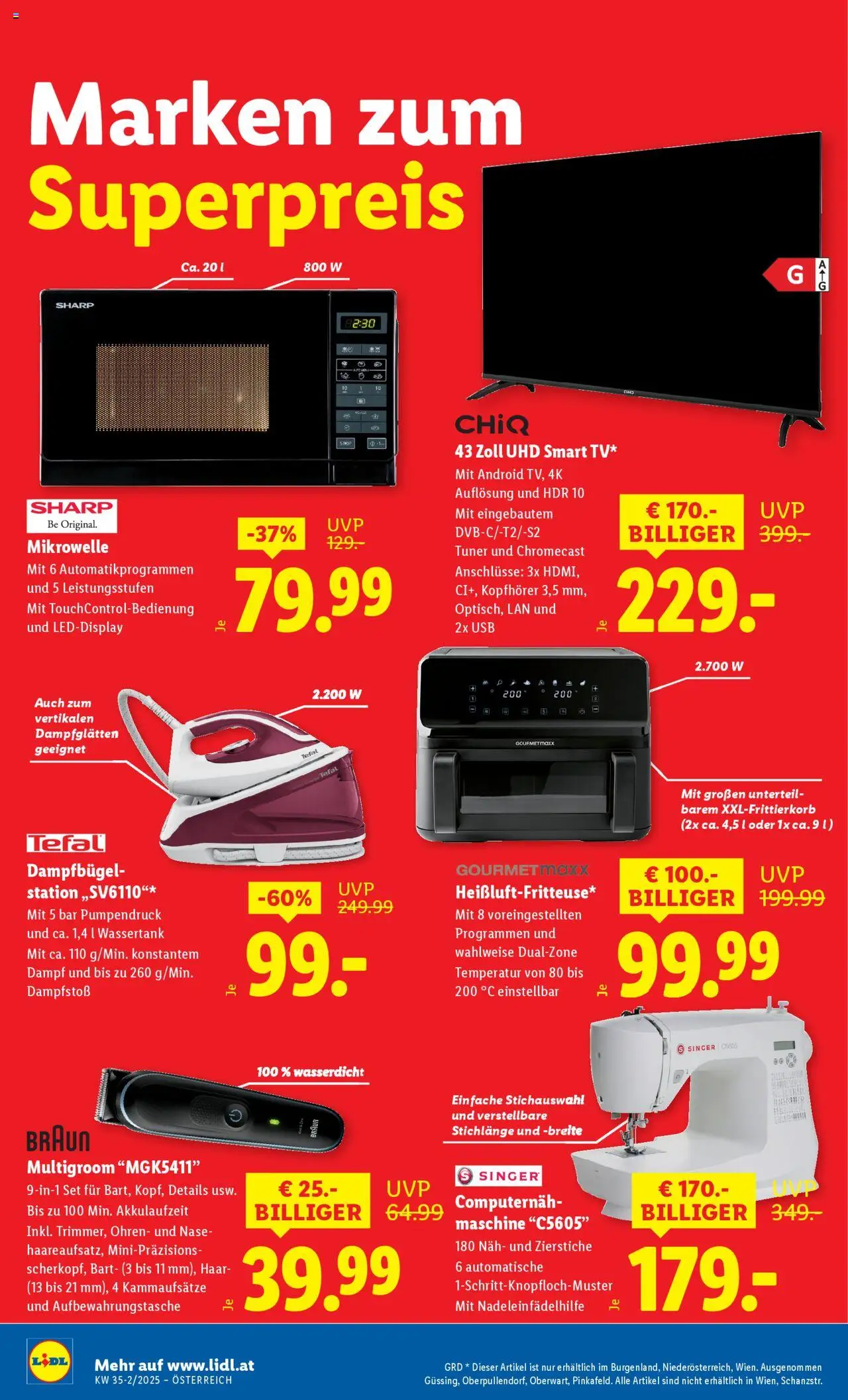 Lidl Flugblatt - Eisenstadt, Ebenfurth, Mattersburg gültig ab 28.08.2025 | Seite: 22 | Produkte: Kopfhörer, USB, Mikrowelle