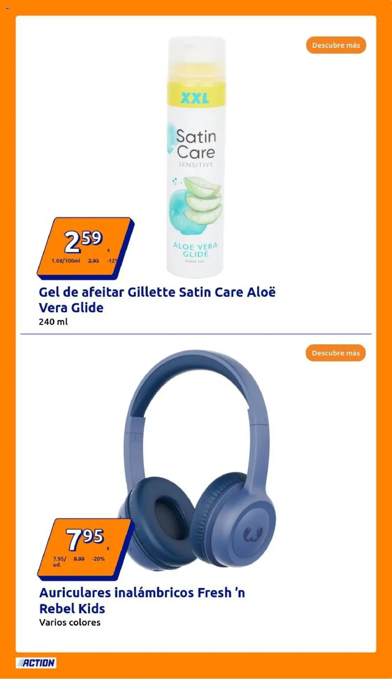 Action - Action ES week 26 2025 │ válido desde el 18.06.2025 | Página: 7 | Productos: Gel de afeitar, Auriculares