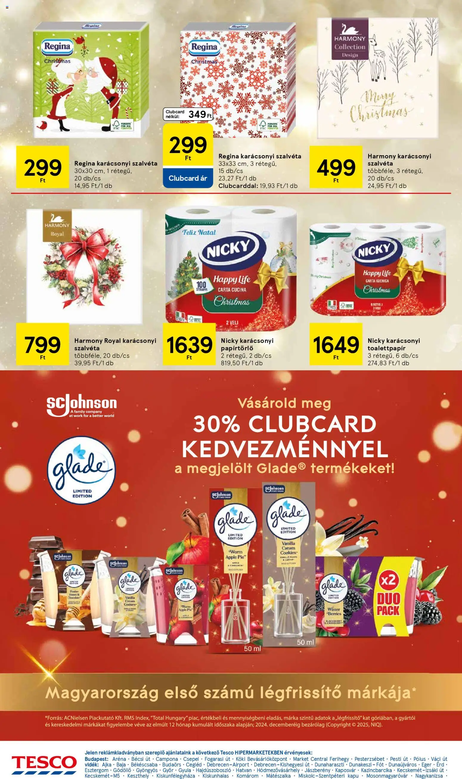Tesco akciós ujság - amely érvényes a következő dátumtól: 20.11.2025 | Oldal: 28 | Termékek: Egér, Papírtörlő, Kapu, Légfrissítő