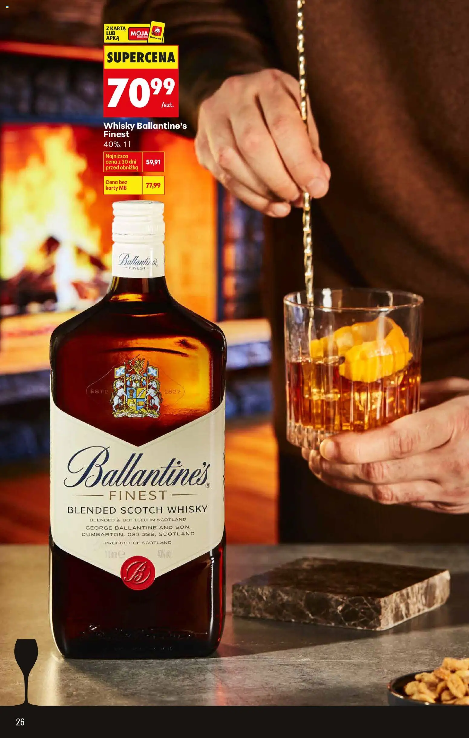 Biedronka gazetka - Czas na toast od 26.01.2026 | Strona: 26 | Produkty: Karta, Whisky