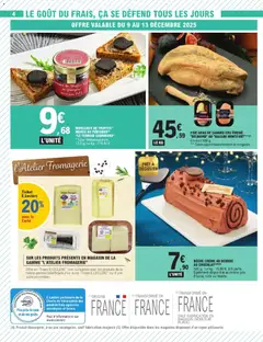 E.Leclerc - Prévisualisation de BÜCHE CRÈME AU BEURRE AU CHOCOLAT(3)(4)(5), 500 g. Le kg: 15,80 €. 6/8 parts. Egalement disponible au même prix: Praliné, Café ou Vanille. valide à partir de 09.12.2025 | Page: 4