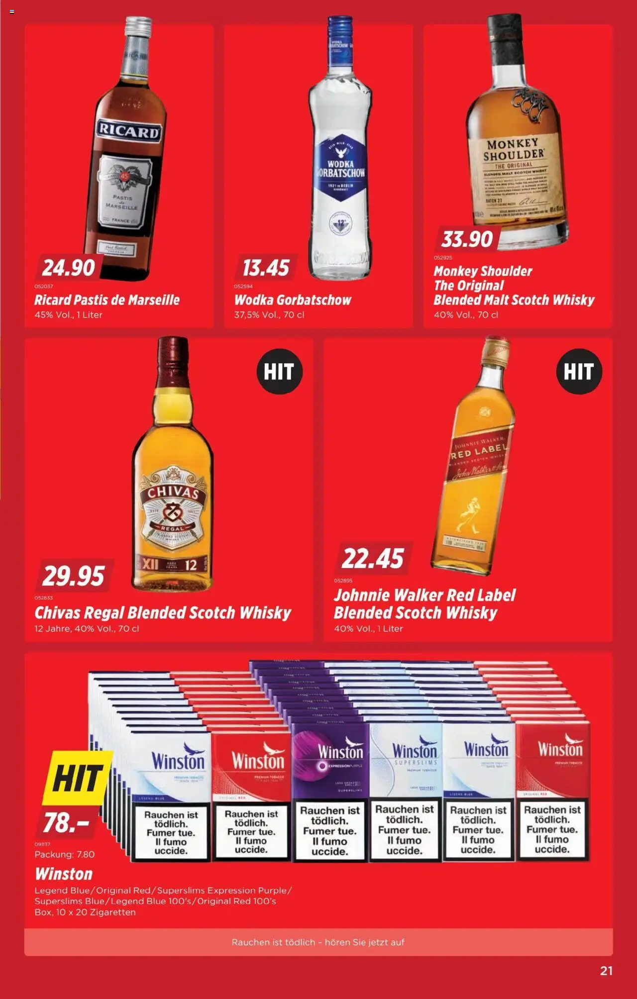 Denner Aktionen ab 05.08.2025 | Seite: 21 | Produkte: Regal, Wodka