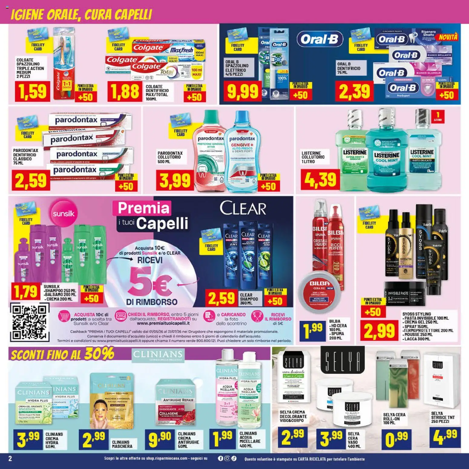 Volantino RisparmioCasa del 23.04.2026 | Pagina: 2 | Prodotti: Balsamo, Crema, Maschera, Dentifricio