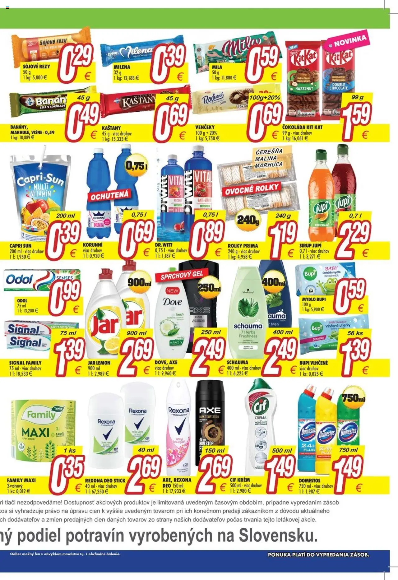 Makos leták │ platný od 04.08.2025 | Strana: 4 | Produkty: Čokoláda, Sprchový gél, Cif, Jar
