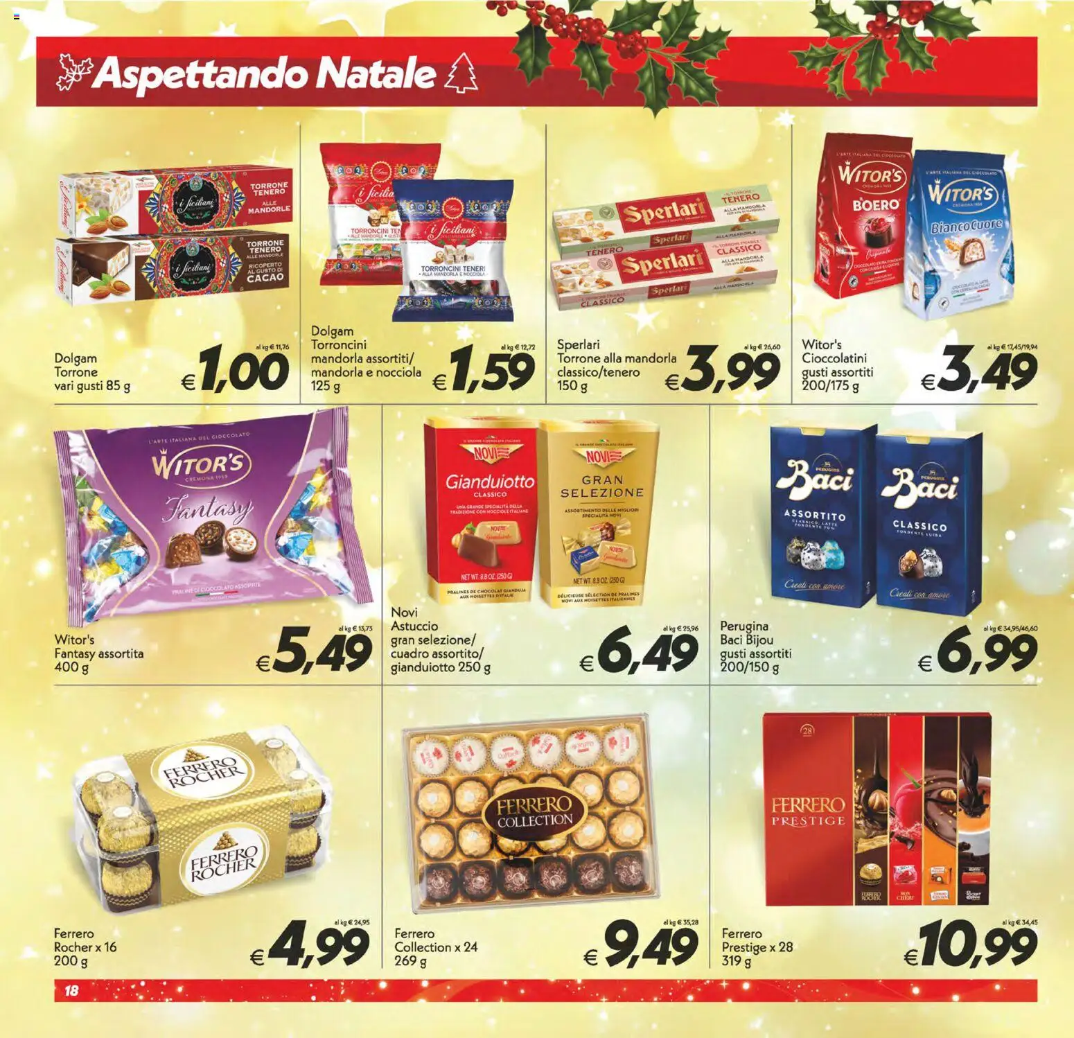 Volantino SuperConveniente del 05.12.2025 | Pagina: 18 | Prodotti: Cioccolato, Mandorle, Torroncini, Cioccolatini
