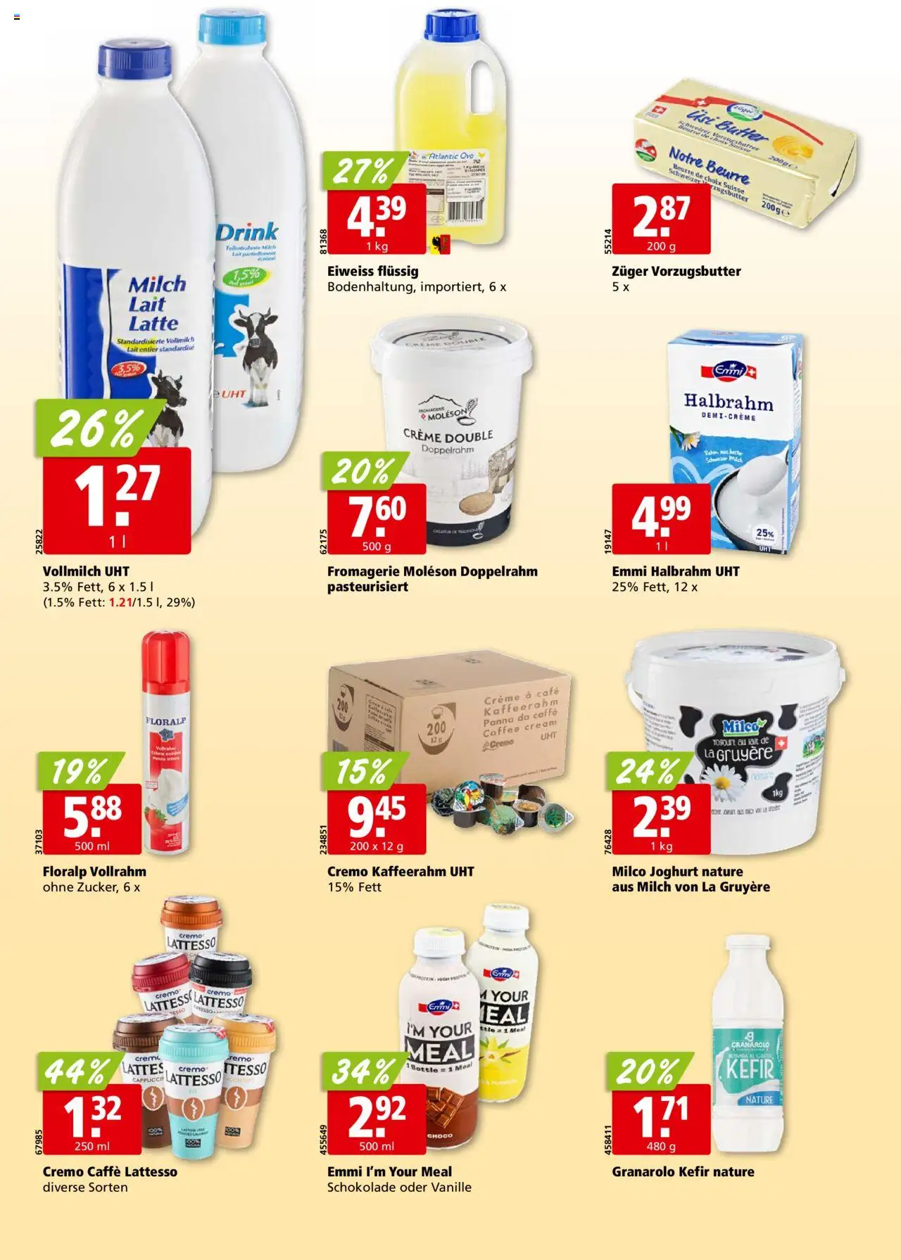 Aligro Aktionen ab 25.08.2025 | Seite: 14 | Produkte: Milch, Butter, Joghurt, Creme