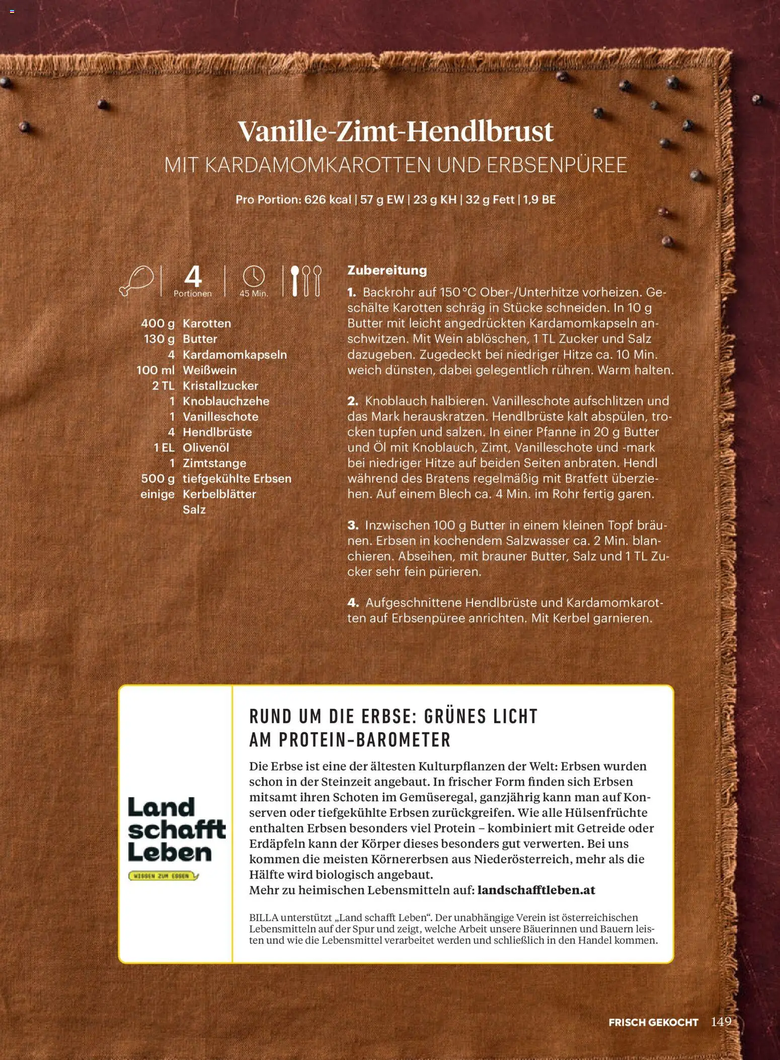 Billa  Frisch Gekocht gültig ab 01.12.2025 | Seite: 149 | Produkte: Getreide, Salz, Knoblauch, Libacomb