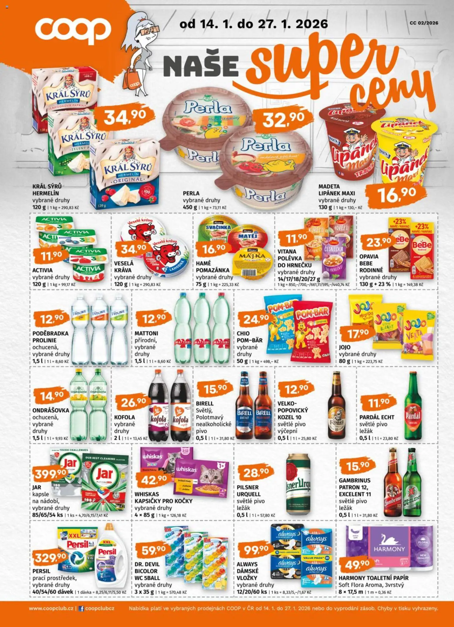 Terno leták od 14.01.2026 | Strana: 17 | Produkty: Kapsle, Hermelín, Kofola, Flora