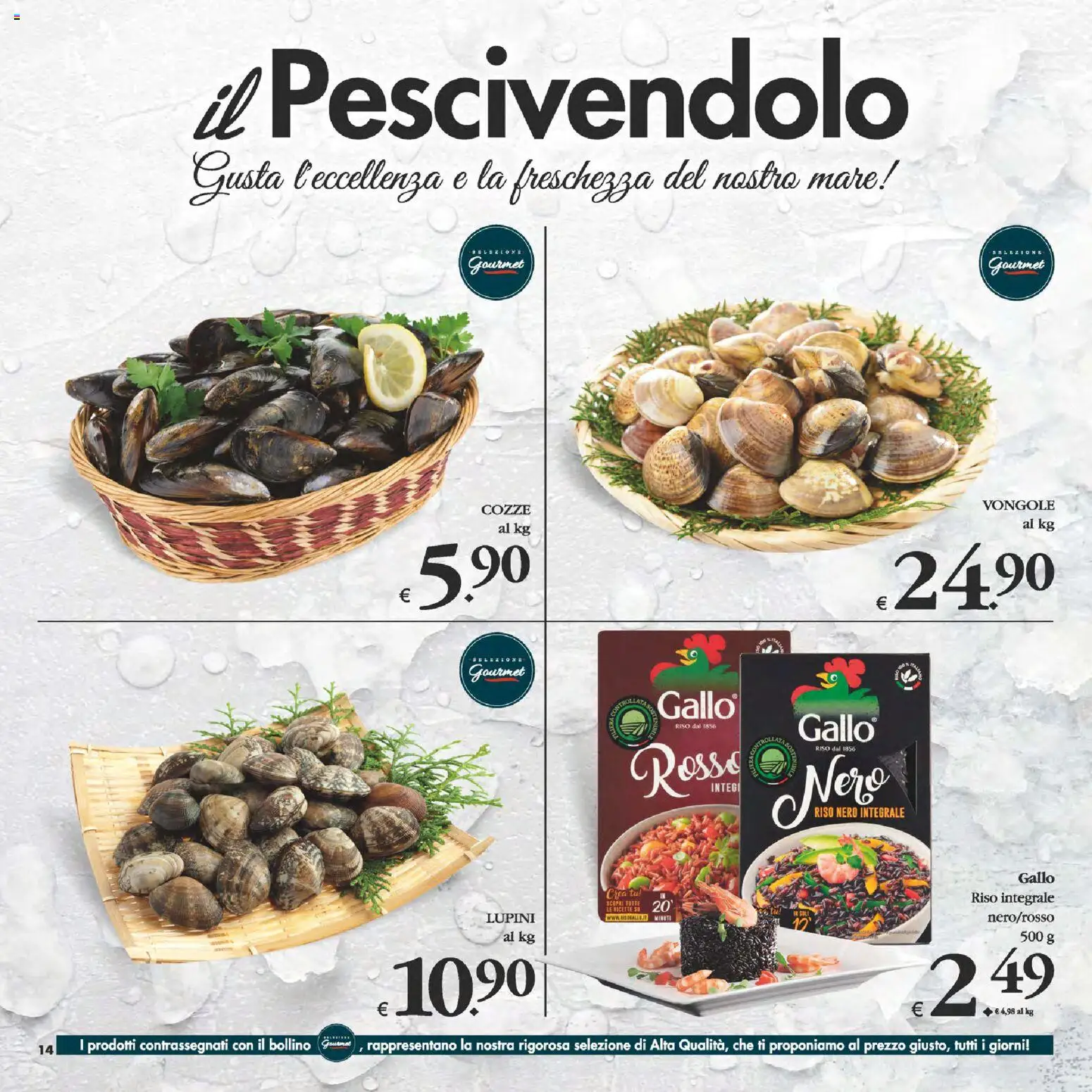 Volantino Decò del 06.03.2026 | Pagina: 14 | Prodotti: Lupini, Riso, Cozze, Vongole
