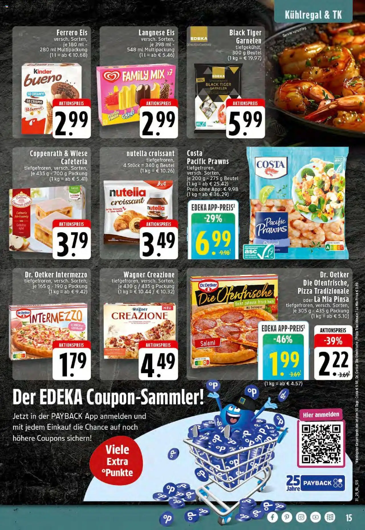 Edeka prospekt Rheine	 - gültig ab dem 27.07.2025 | Seite: 15 | Produkte: Ofenfrische, Croissant, Nutella, Pizza