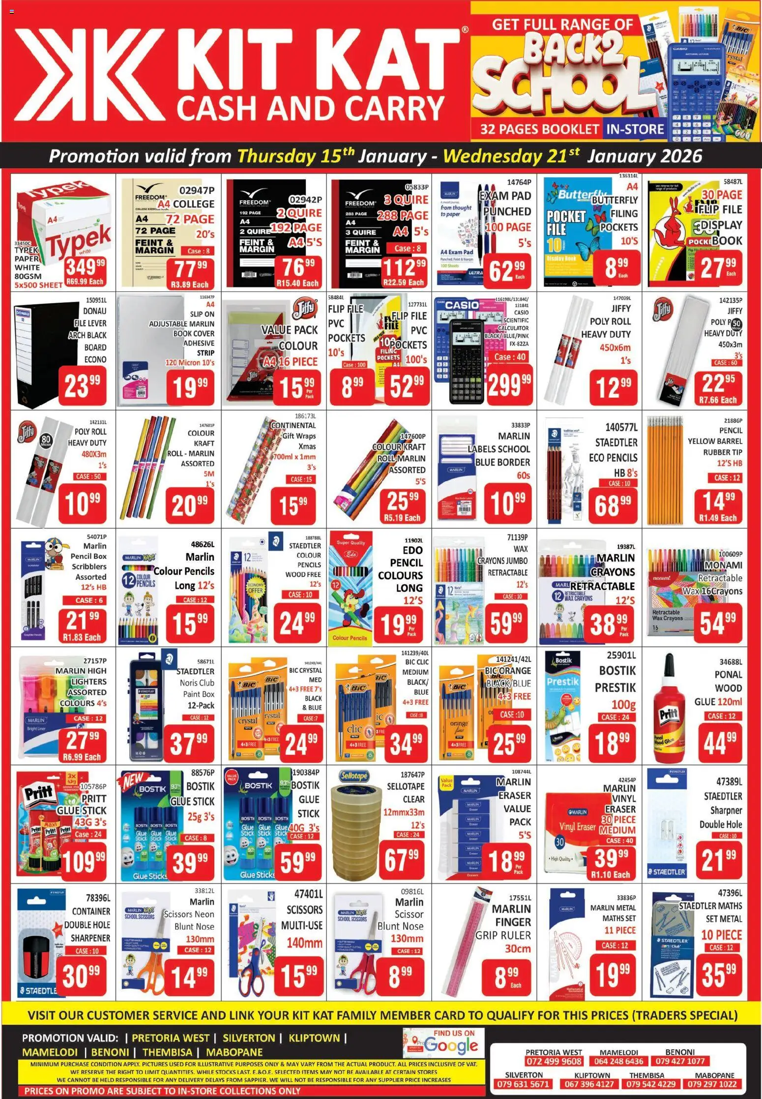New KIT KAT Cash & Carry catalogue – valid from 15.01.2026 | Page: 2 | Products: Case, Arch, Calculator, Paint