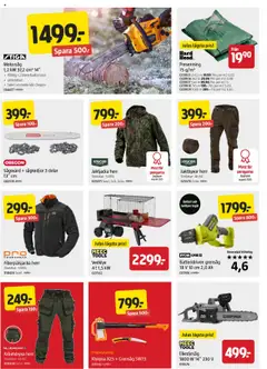 Jula - erbjudanden - Förhandsvisning av reklamblad från butik Jula aktuell från 16.10.2025 | Sida: 4 | Produkter: Vedklyv, Grensåg, Batteri, Laddare
