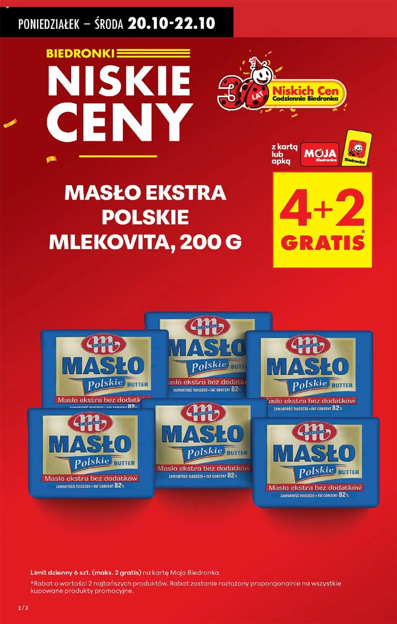 Biedronka gazetka od 20.10.2025 | Strona: 4 | Produkty: Karta, Masło Polskie, Masło