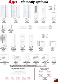 Bodzio Katalog od 01.07.2025 | Strona: 103 | Produkty: Szafa, Lustro, Witryna, Regał