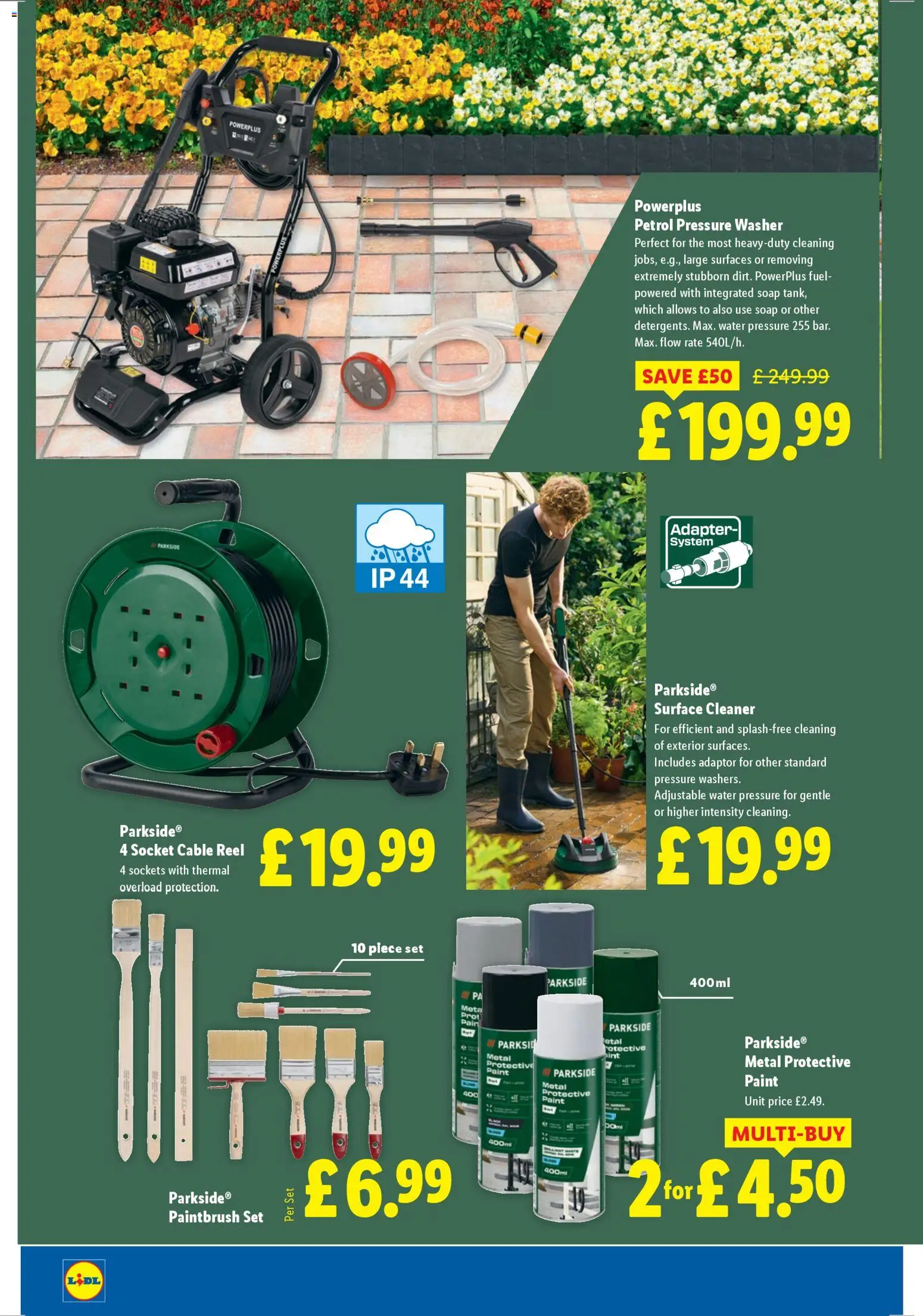 {H1} | Page: 20 | Products: Socket, Pressure washer, Soap, Cable