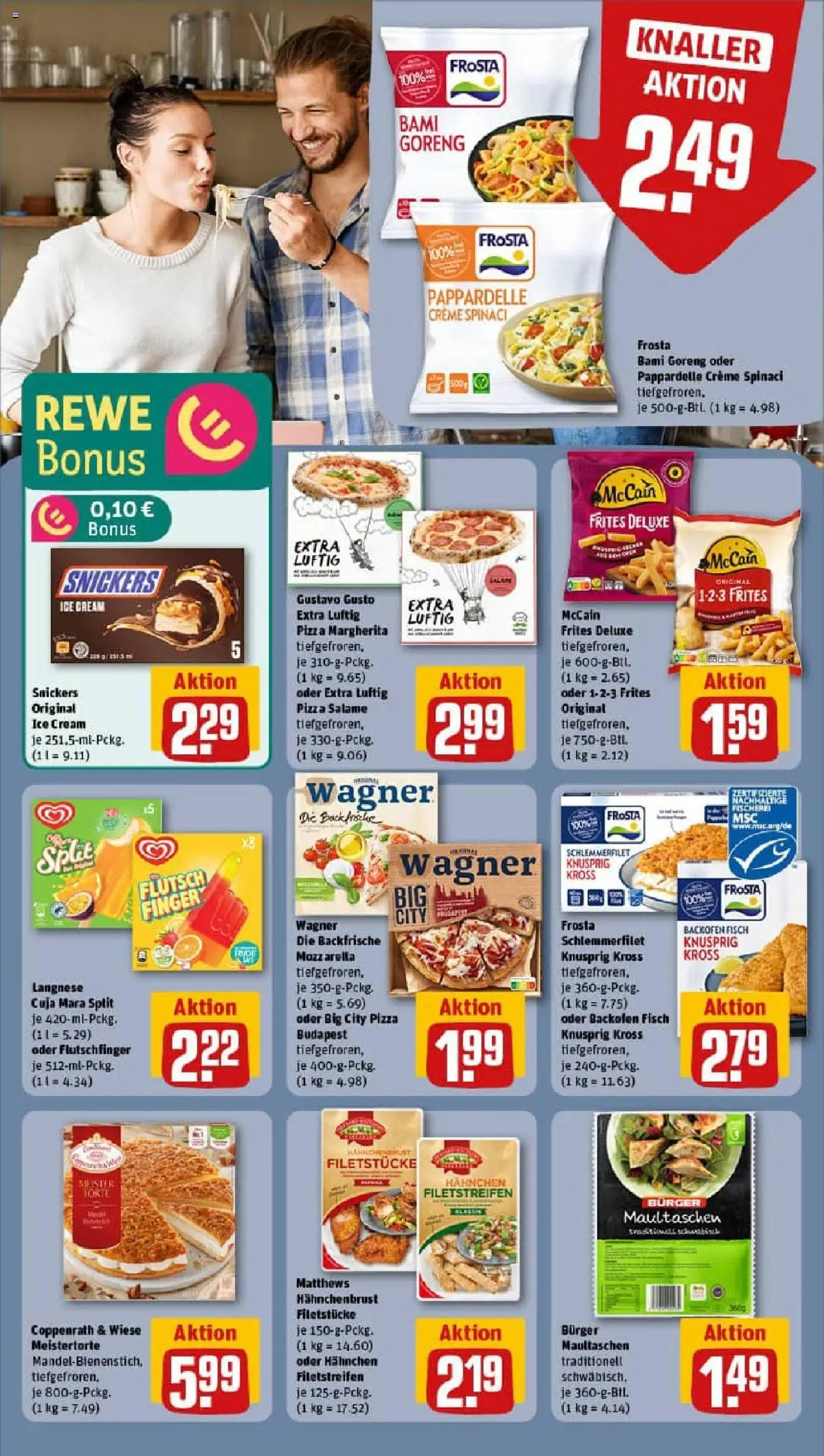 Rewe prospekt Wiehl	 - gültig ab dem 20.07.2025 | Seite: 12 | Produkte: Langnese, Creme, Fisch, Hahnchenbrust