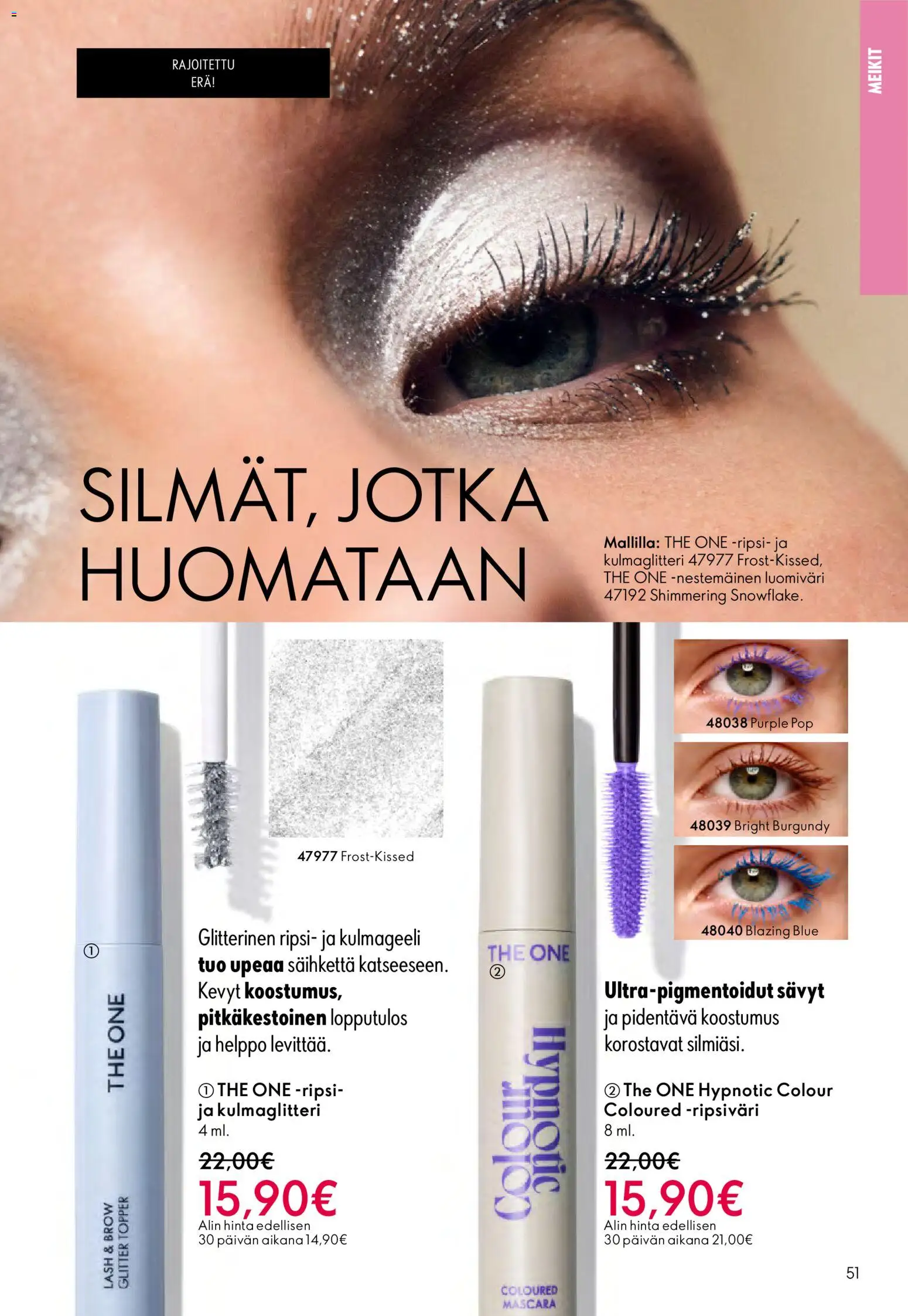 Oriflame - Esite 03 – voimassa 18.02.2026 alkaen | Sivu: 51 | Tuotteet: Ripsiväri, Luomiväri
