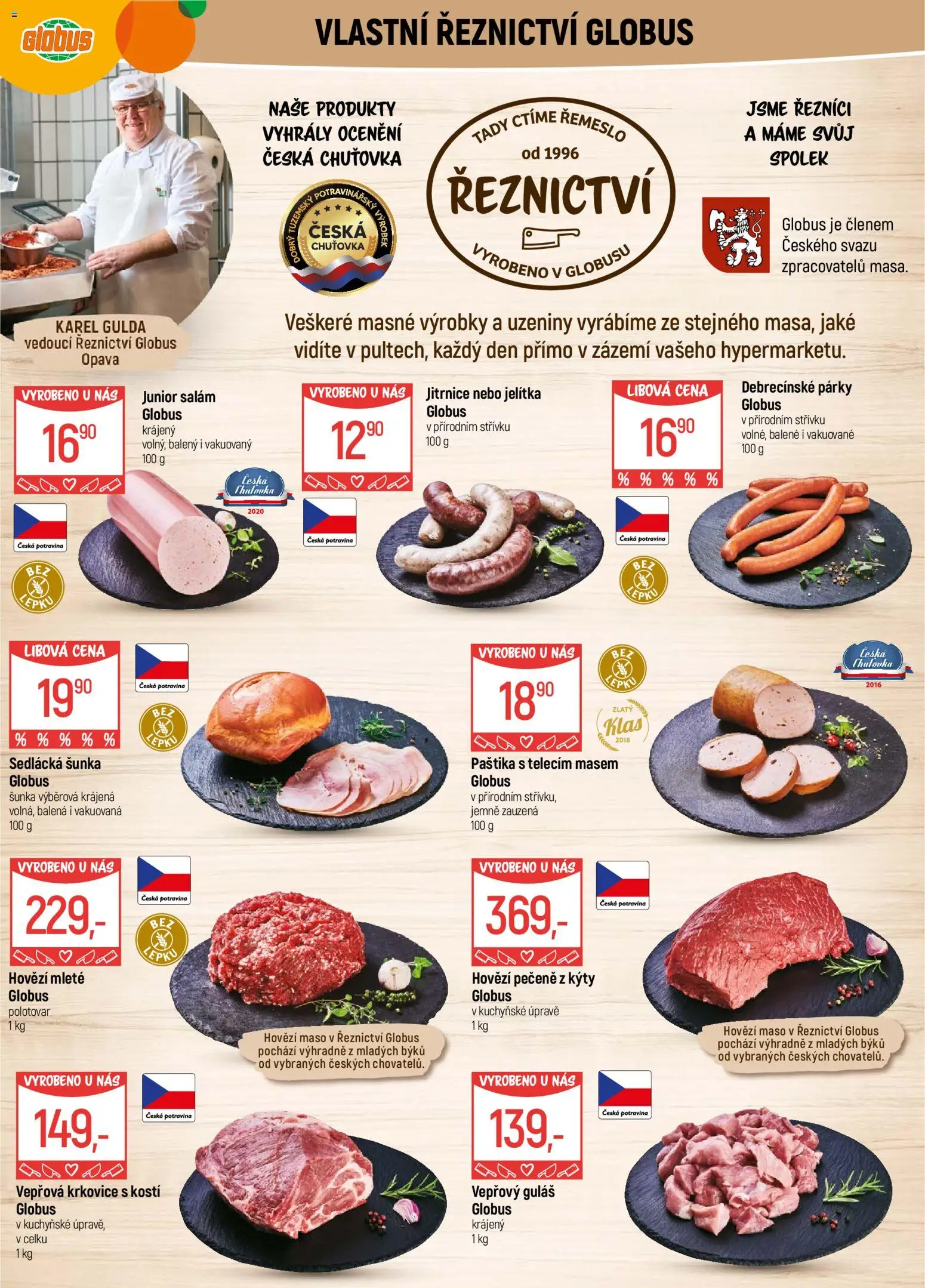 Globus leták - Opava od 05.11.2025 | Strana: 5 | Produkty: Hovězí, Uzeniny, Maso, Krkovice
