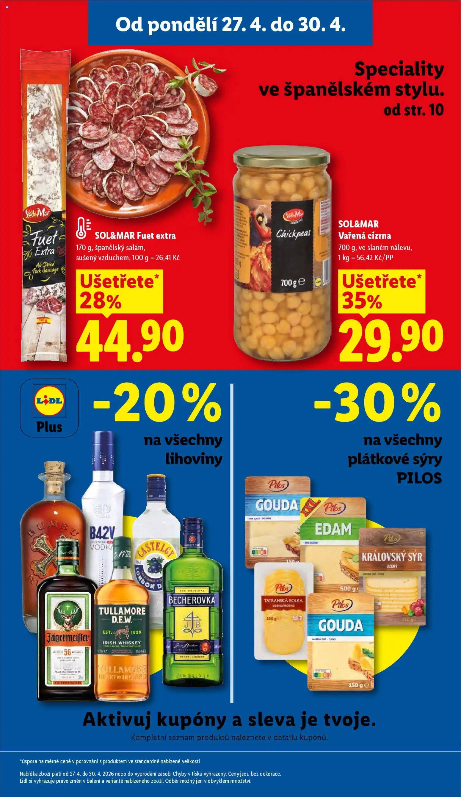 Lidl leták od 27.04.2026 | Strana: 3 | Produkty: Fuet Extra, Gouda, Sýry, Fuet