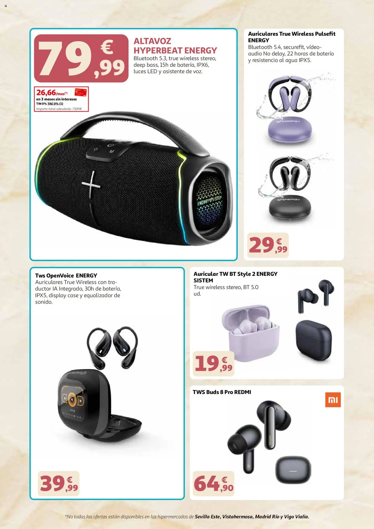 Alcampo - Dia de la madre 2026 │ válido desde el 21.04.2026 | Página: 18 | Productos: Video, Audio, Altavoz, Batería