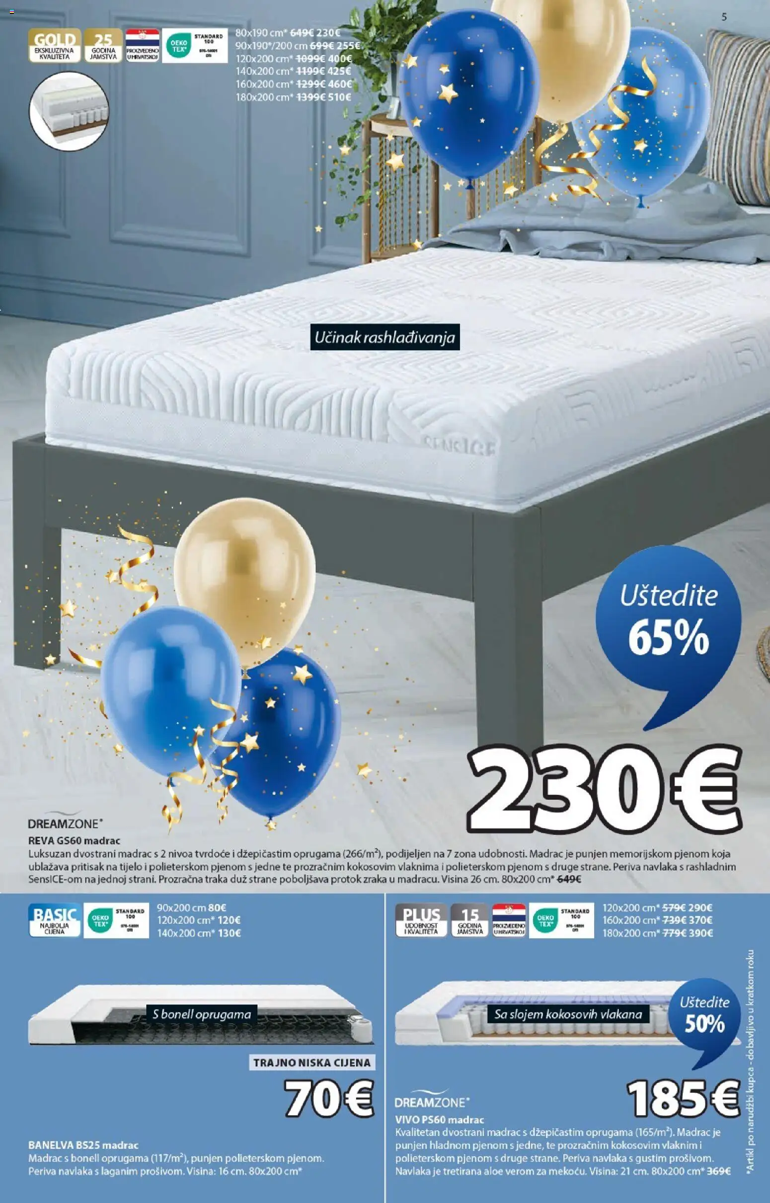 JYSK katalog | vrijedi od 22.10.2025 | Stranica: 5 | Proizvodi: Madrac