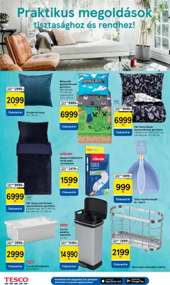 Tesco Hipermarket - Akciós újság  - amely érvényes a következő dátumtól: 08.01.2026 | Oldal: 28 | Termékek: Párnahuzat, Ágyneműhuzat, Díszpárna, Vileda