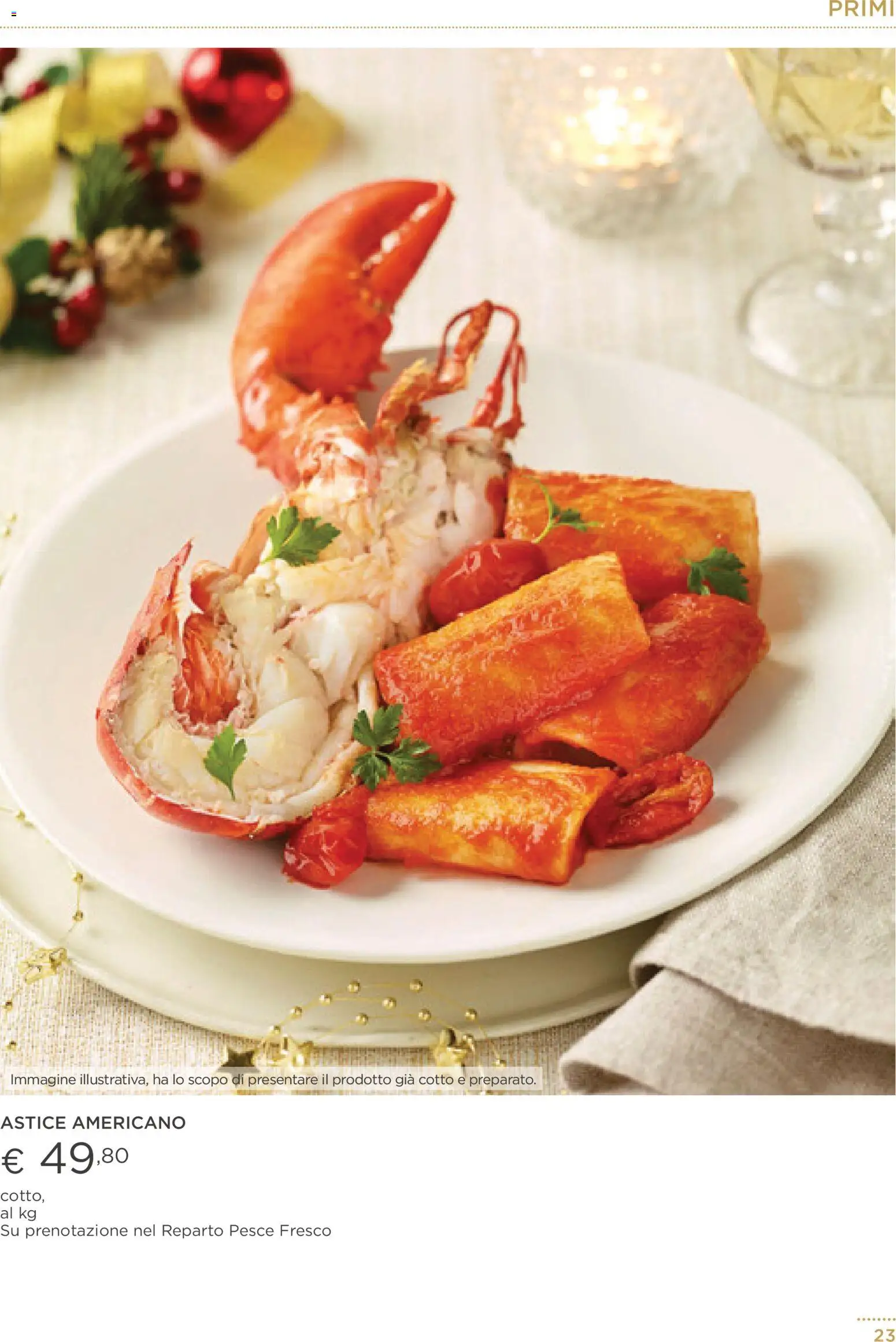 Volantino Esselunga S del 01.12.2025 | Pagina: 23 | Prodotti: Pesce, Astice