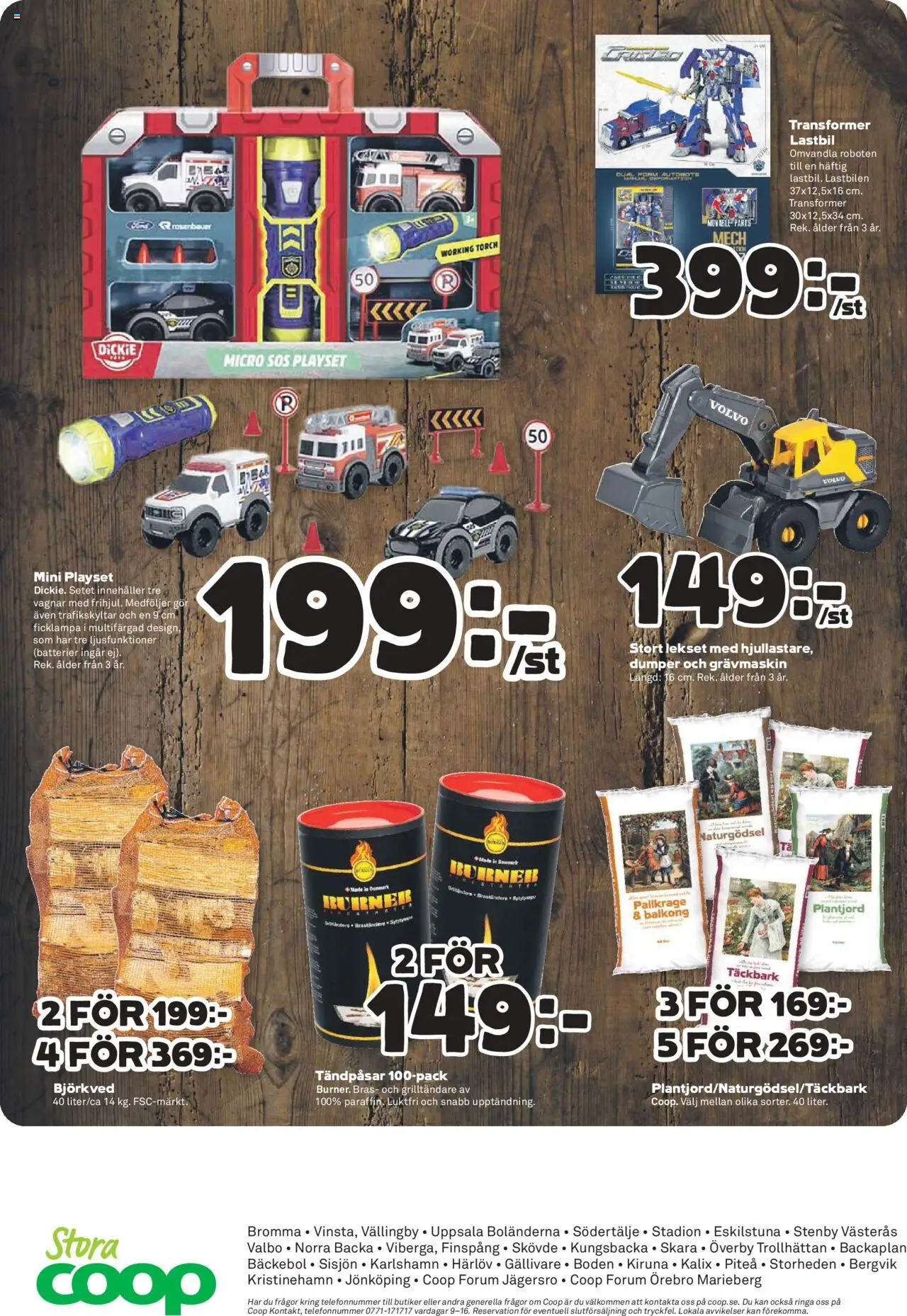 Stora Coop reklamblad aktuell från 15.09.2025 | Sida: 20 | Produkter: Batterier, Pallkrage, Täckbark, Ficklampa