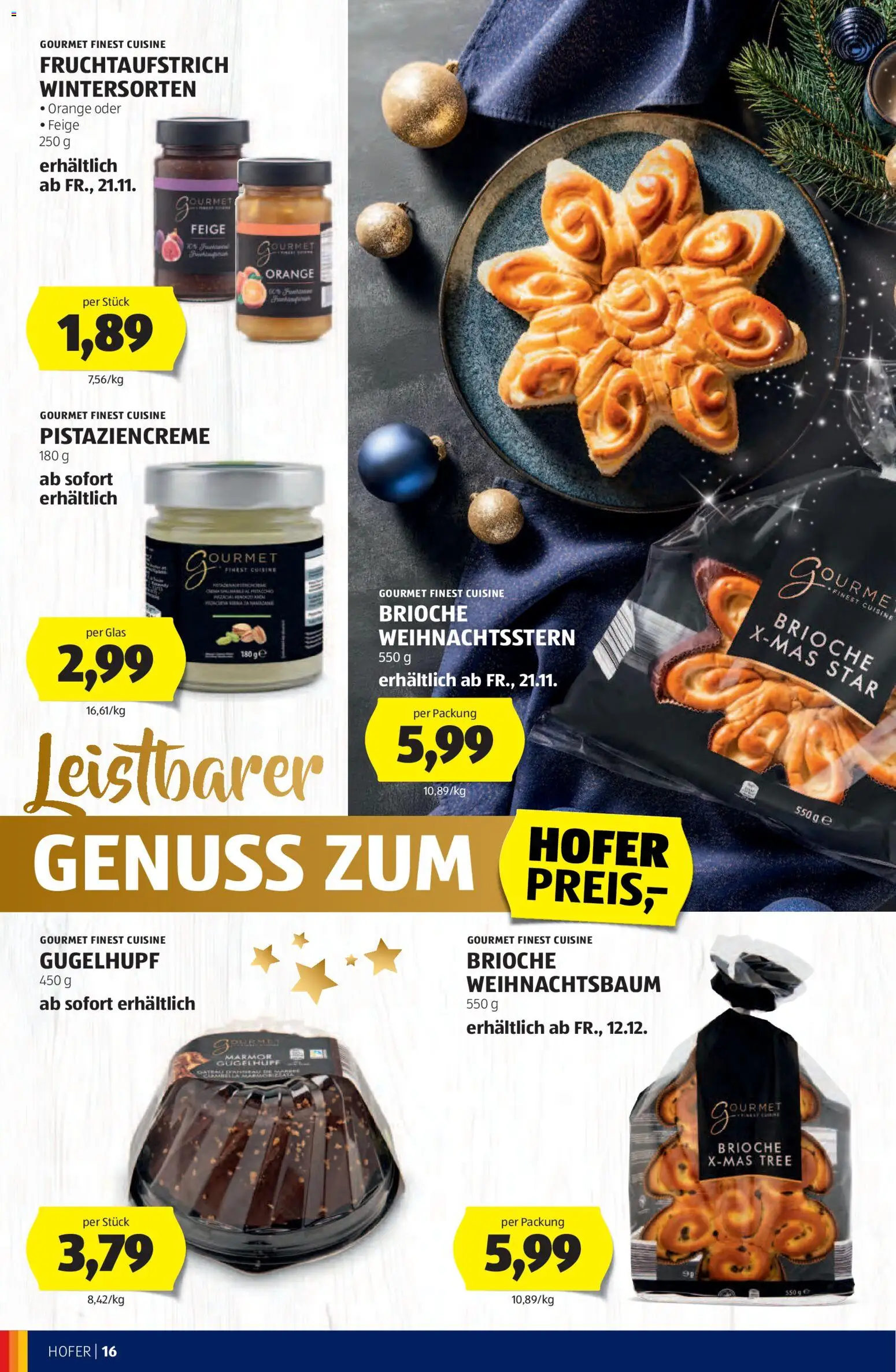 Hofer Weihnachtskatalog gültig ab 05.11.2025 | Seite: 16