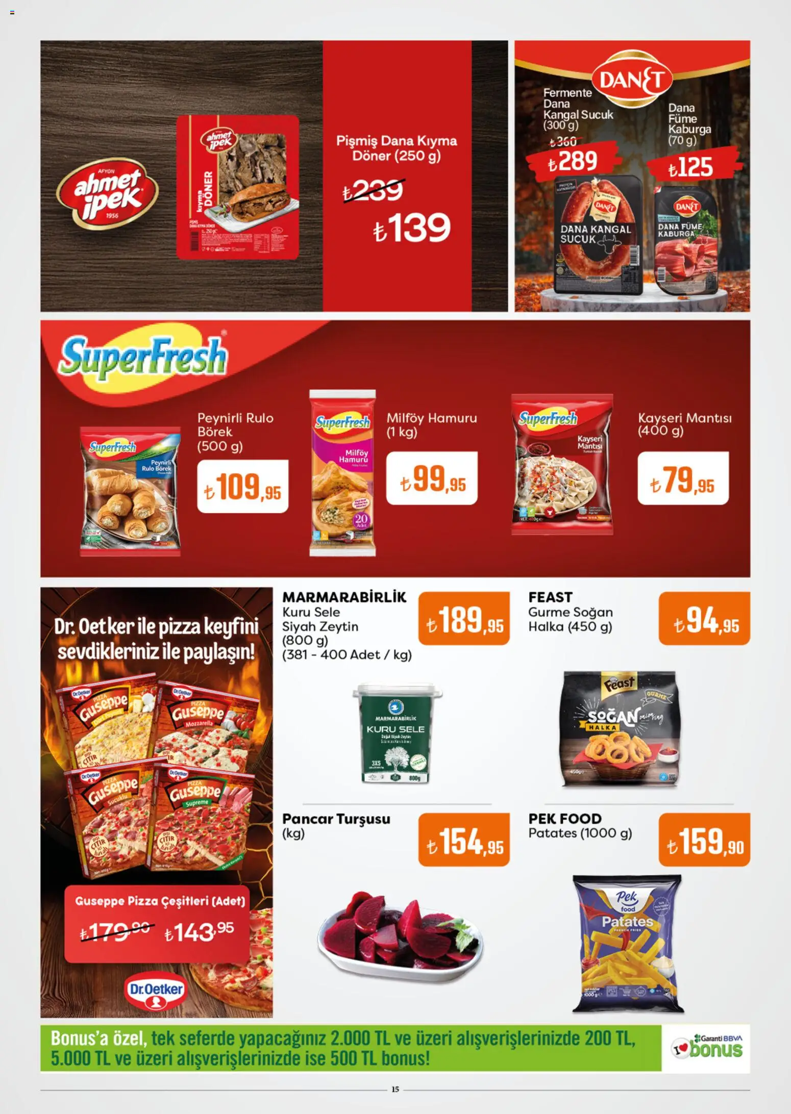 Özdilek Black Friday - 05.11.2025 tarihinden itibaren geçerlidir | Sayfa: 15 | Ürünler: Patates, Soğan, Kıyma, Pancar