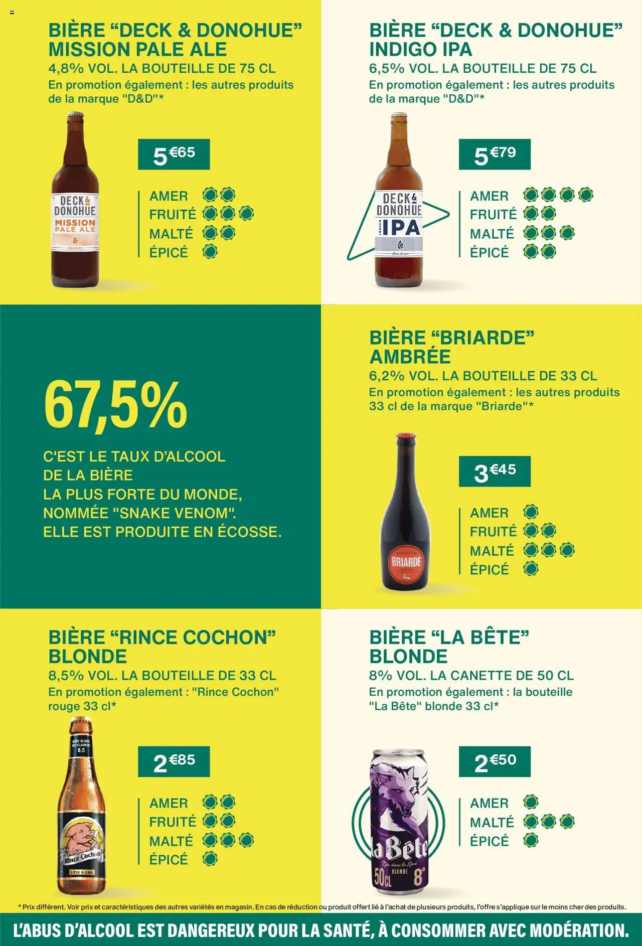 {H1} | Page: 8 | Produits: Bière blonde, Bière