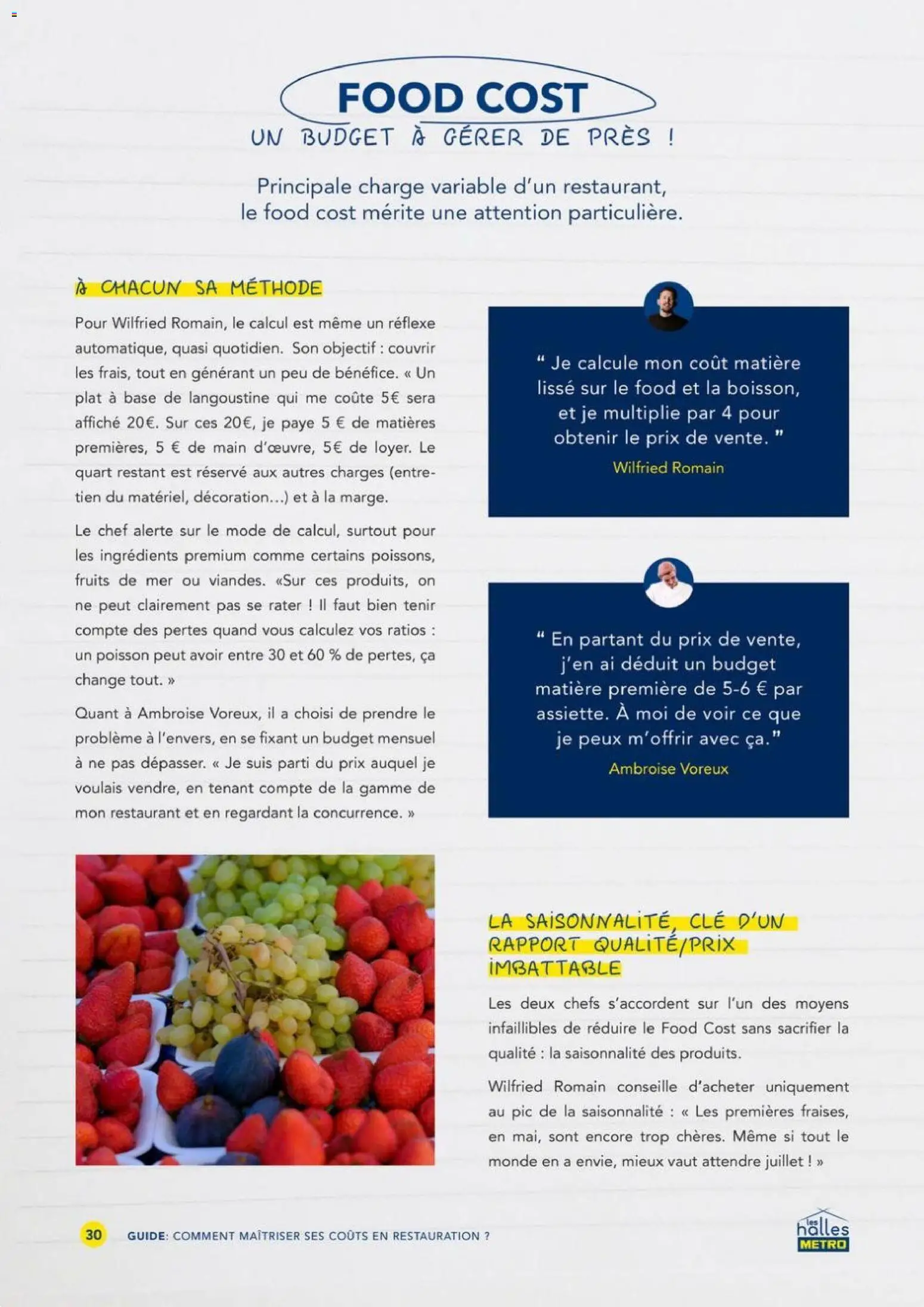 {H1} | Page: 30 | Produits: Fruits de mer, Base, Clé, Poisson