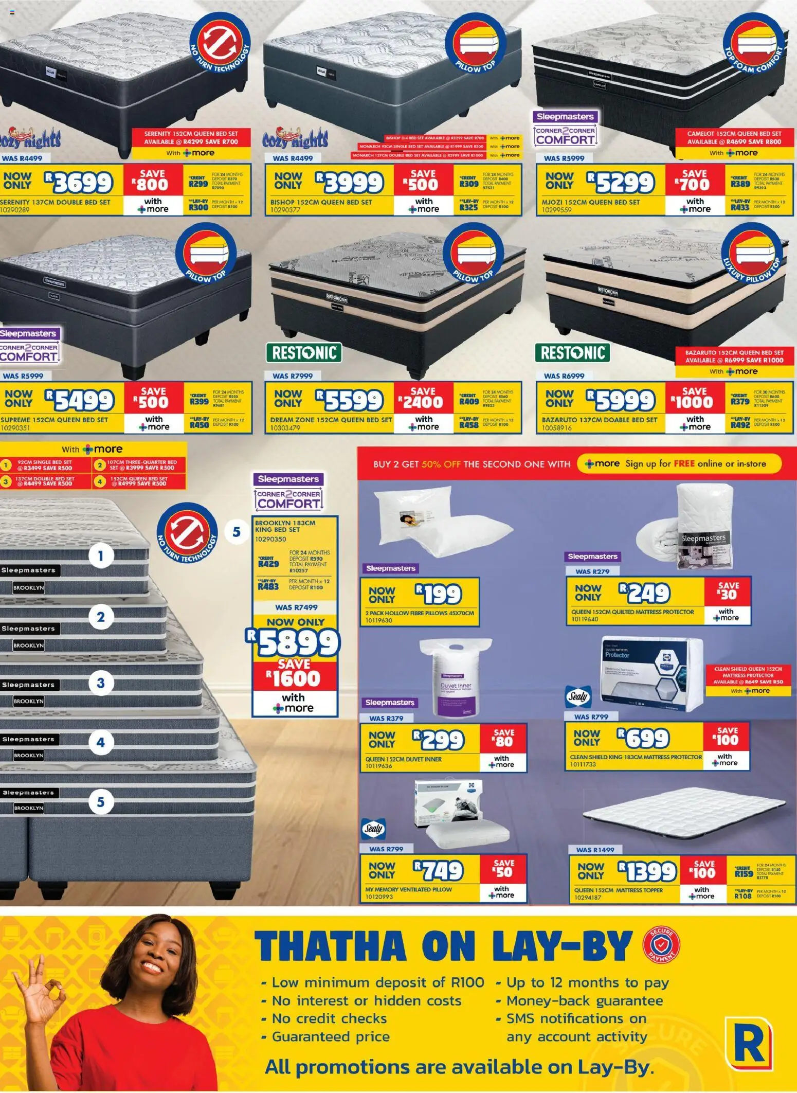 New Russells Specials catalogue – valid from 19.03.2026 | Page: 3 | Products: Duvet, 3/4 bed, King bed, Pillow