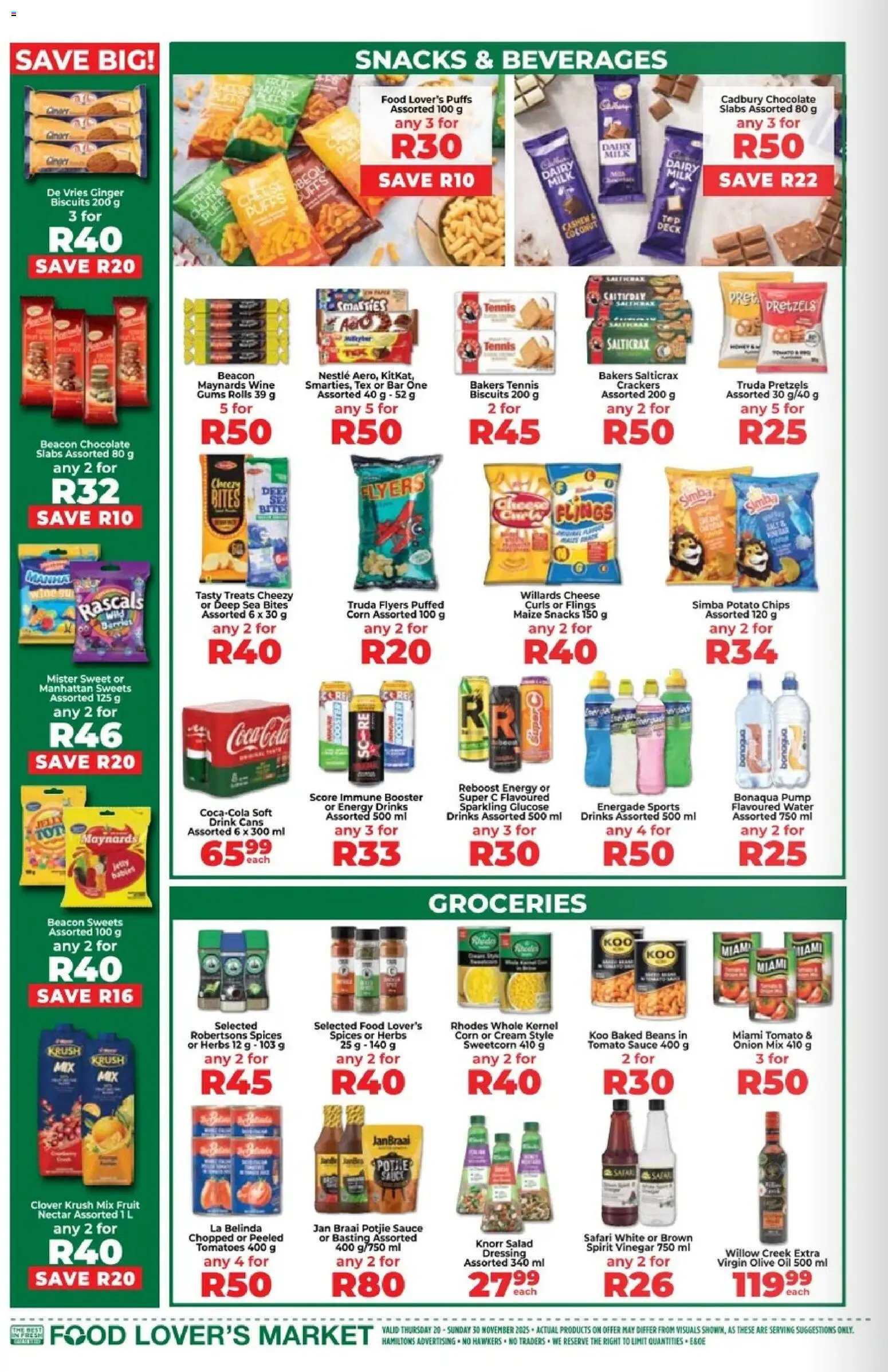 New Food Lover's Market catalogue – valid from 20.11.2025 | Page: 16 | Products: Sweets, Cesto para colada, Biscuits, Herbs